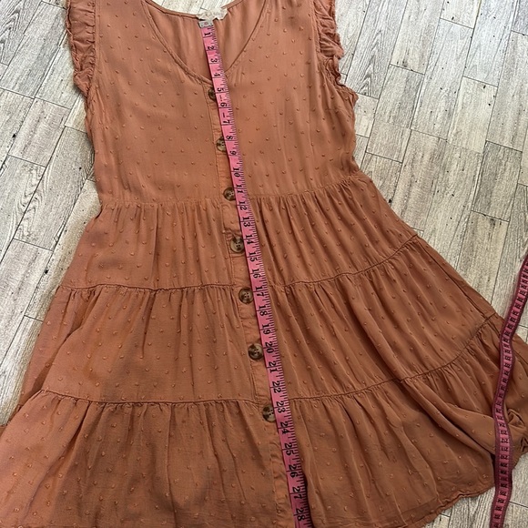 Altar’d State midi Dress size medium. Dusty peach. Style EM5991 - Picture 11 of 12